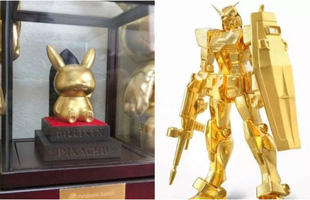 Xuất hiện phiên bản Pikachu và Gundam bằng vàng ròng nguyên chất, giá bán gây sốc khiến cộng đồng mạng ngỡ ngàng