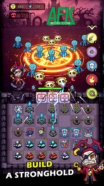 Phòng thủ trước những sinh vật ma quái trong game Haunted Defense War Battle