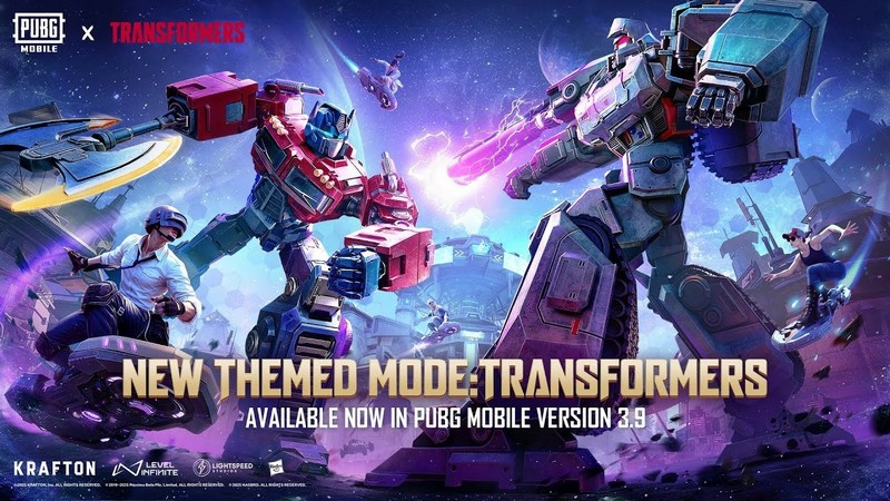 PUBG Mobile x Transformers: Chinh phục chiến trường với Optimus và Megatron