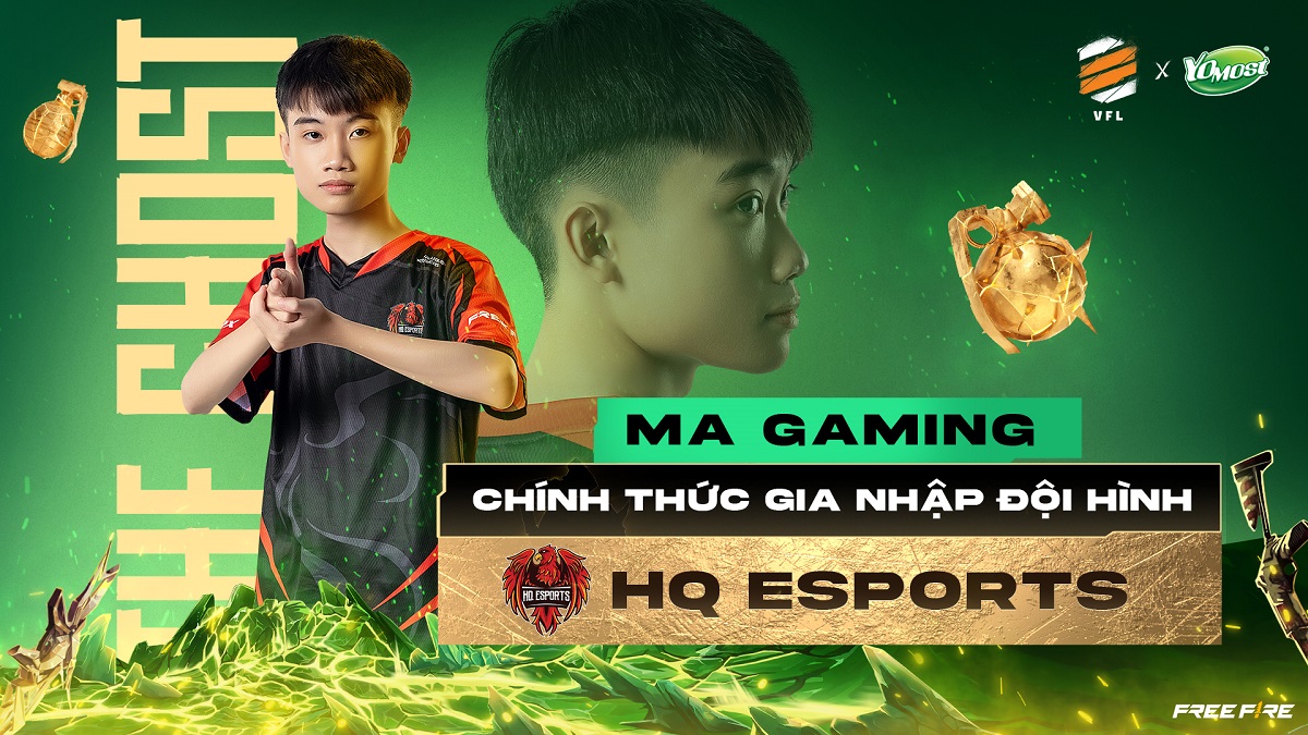 Ma Gaming chính thức khoác lên mình màu áo đấu của đội tuyển HQ Esports