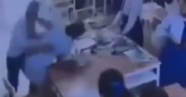 Không hài lòng với điểm thi, nam sinh lao tới tấn công nữ giáo viên