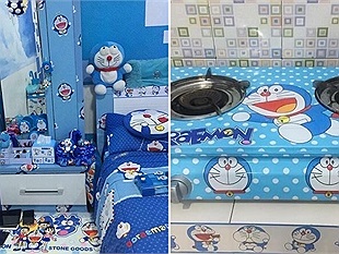 Cặp vợ chồng cuồng Doraemon đến độ cho cả căn nhà mình 