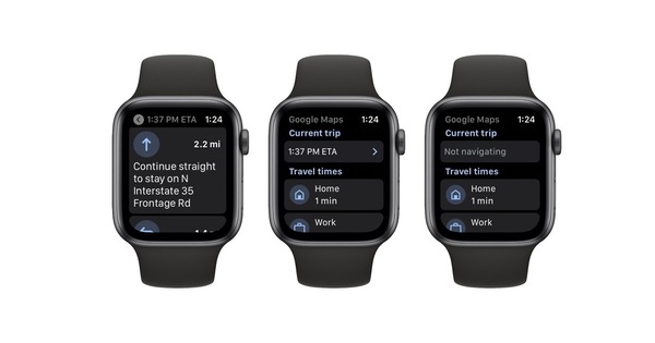 Google Maps xuất hiện trở lại trên Apple Watch