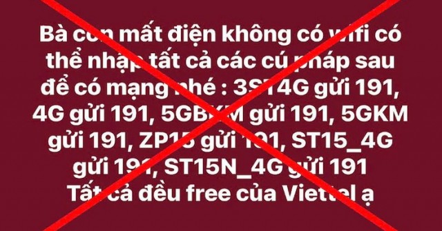 Thực hư tin nhắn giúp thuê bao di động có mạng trở lại sau bão Yagi