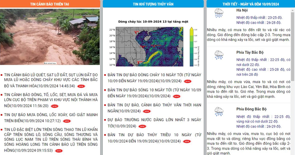 Xuất hiện nhiều tin giả về tình hình lũ, người dân theo dõi các website sau để có thông tin chính thức từ cơ quan dự báo khí tượng thủy văn