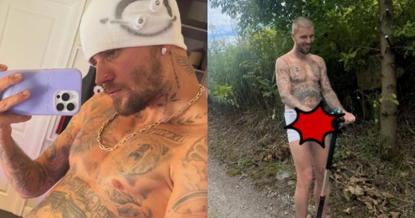 Justin Bieber làm sao nữa vậy: Ra đường mặc mỗi đồ lót, đến giày dép cũng chẳng xỏ!