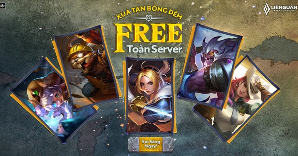 Liên Quân Mobile: Garena tặng toàn server 5 skin, cách nhận cực kỳ đơn giản