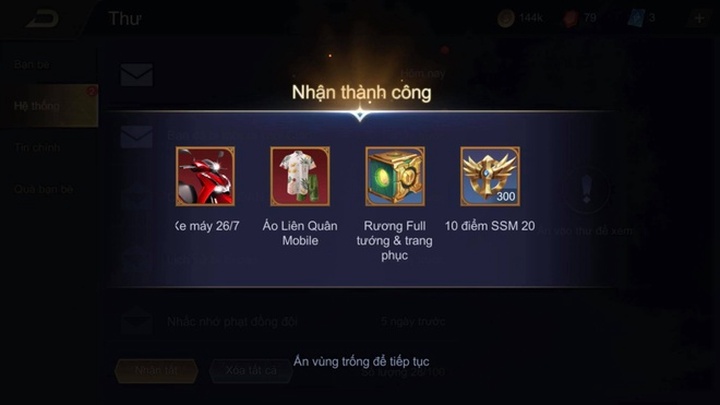 Nhận full tướng full skin Liên quân: Garena nói gì về lỗi game?