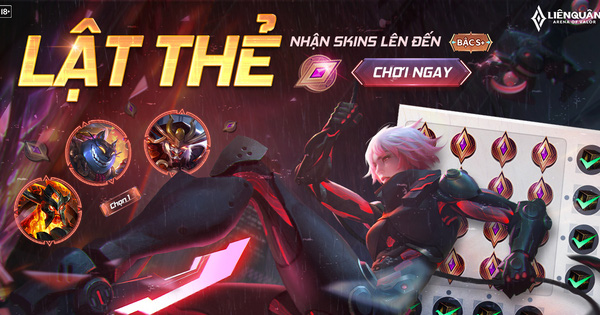 Liên Quân Mobile: Hướng dẫn game thủ nhận miễn phí skin bậc S+ giá 499 Quân Huy từ sự kiện lật thẻ mới nhất