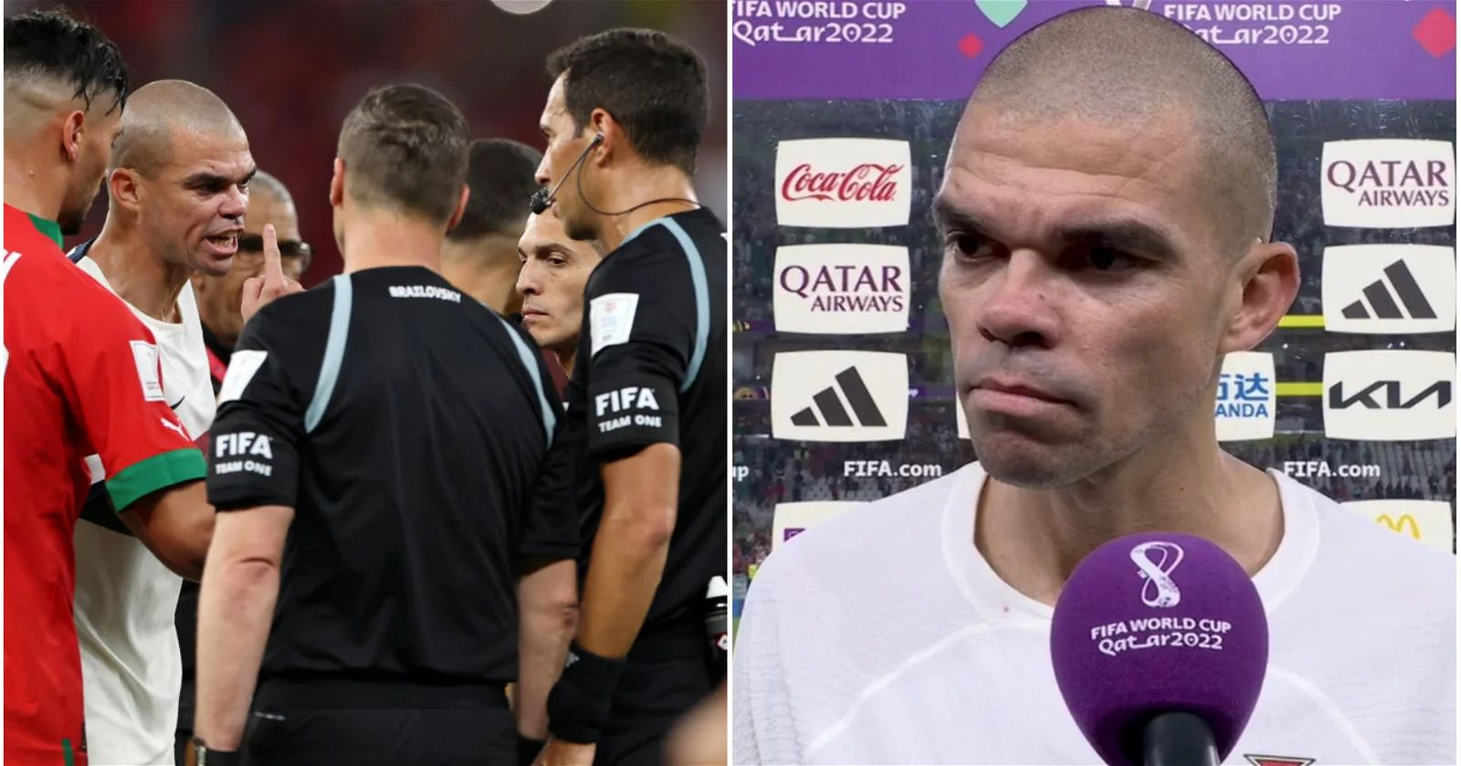 Pepe: Khó chấp nhận trọng tài người Argentina bắt trận này