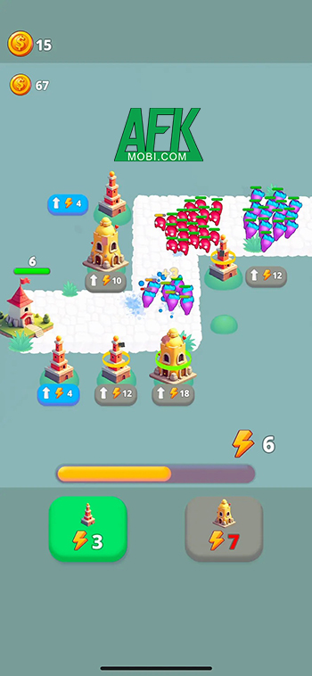 Chống lại các đợt quái vật chất nhầy trong game phòng thủ Blob Attack: Tower Defense