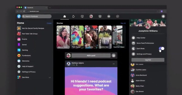 Facebook có giao diện mới, Dark Mode sẽ xuất hiện ngay đầu 2020