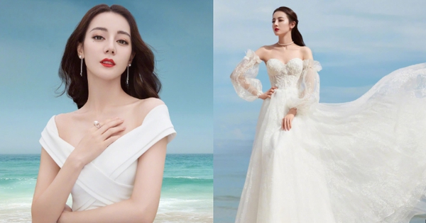 Giữa thông tin đang mang thai, Địch Lệ Nhiệt Ba bất ngờ tung ảnh diện váy cô dâu, dụng ý gì đây?