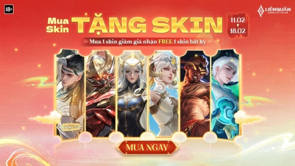 Liên Quân Mobile: Sự kiện Mua Skin Tặng Skin nhân dịp Tết Giáp Thìn 2024 có gì hấp dẫn?