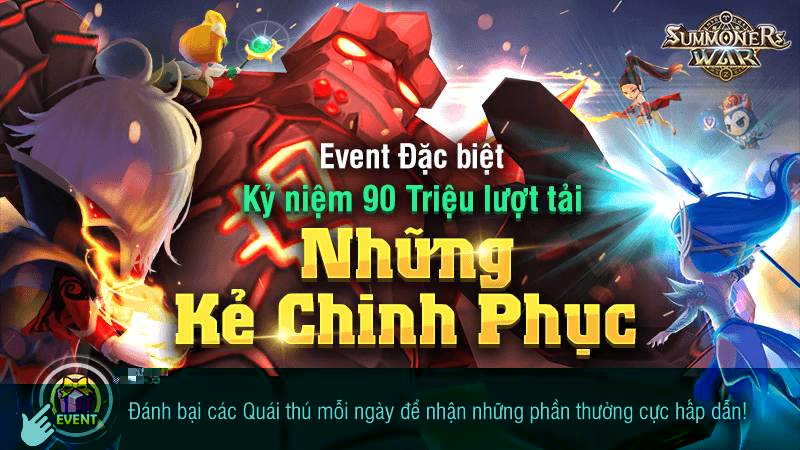 Summoners War cán mốc 90 triệu lượt tải với hàng loạt sự kiện hấp dẫn