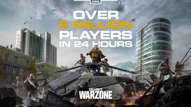 Hơn 6 triệu người chơi đã tải Call of Duty: Warzone trong vòng 24 giờ kể từ khi phát hành