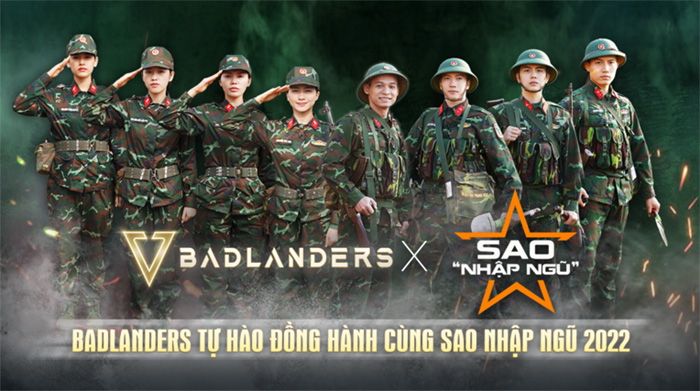 Badlanders VN tài trợ gameshow khủng Sao nhập ngũ 2022