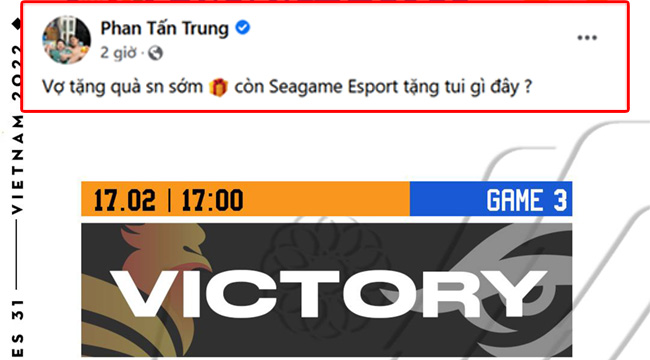 Vừa hỏi quà sinh nhật thì ngay sau đó SBTC Esports đã không làm anh Ba thất vọng