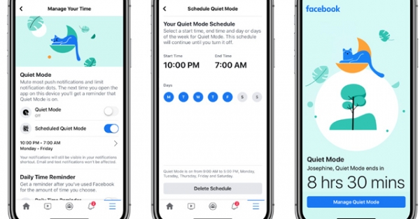 Facebook ra mắt tính năng Quiet Mode, tắt âm thông báo