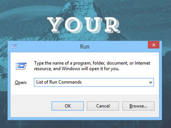 15 dòng lệnh cho hộp thoại RUN có thể bạn chưa biết
