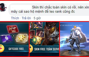 Liên Quân Mobile: Garena VN tặng Giftcode chứa skin vĩnh viễn toàn server nhưng game thủ chê thậm tệ