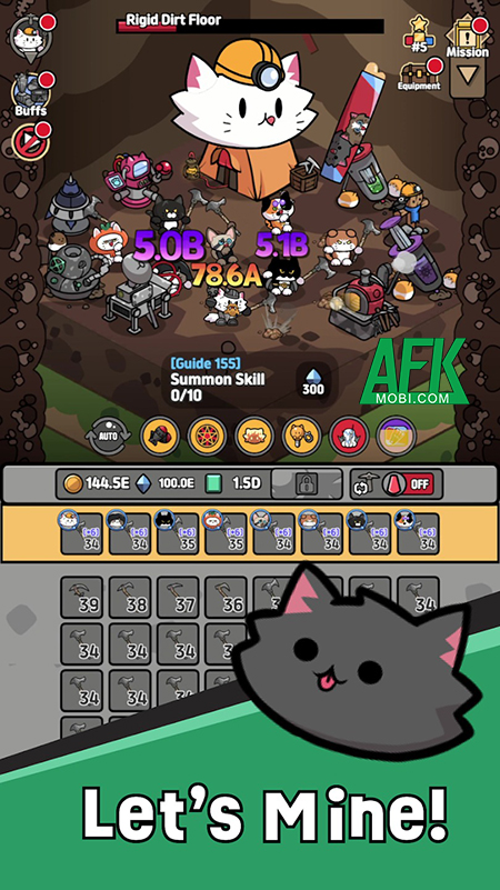 Cat Mine: Galaxy Adventure mời game thủ cùng những chú Mèo khai khoáng các hành tinh