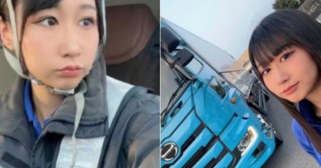 Cô gái xinh cao 1m46 có thâm niên lái xe tải đường dài gây sốt