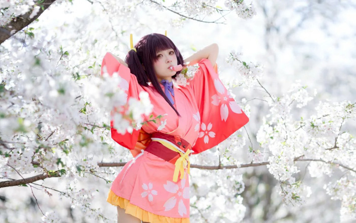 Đến với cosplay Mumei từ loạt anime Kabaneri of the Iron Fortress