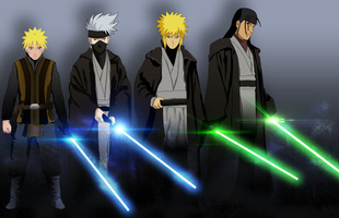 Lạ lẫm khi thấy các ninja trong Naruto tay cầm kiếm ánh sáng theo phong cách Star Wars