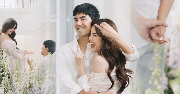 8 bức ảnh Mai Davika được cầu hôn như trong truyện cổ tích, nhẫn kim cương to tới mức 