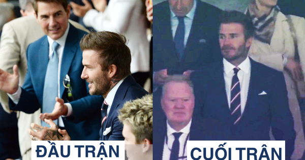 Hình ảnh đau lòng cuối trận Chung kết Euro 2020: David Beckham thẫn thờ giữa đám đông, mặt buồn thiu khi Anh thua Ý