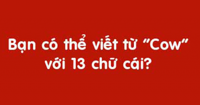 Những câu đố thử thách trí tuệ tuyệt đỉnh