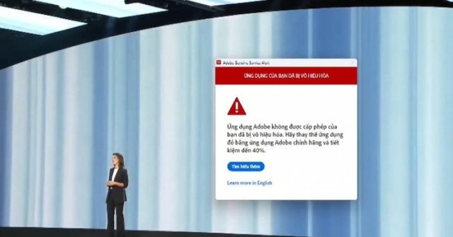 Adobe lậu ở sự kiện Samsung: 
