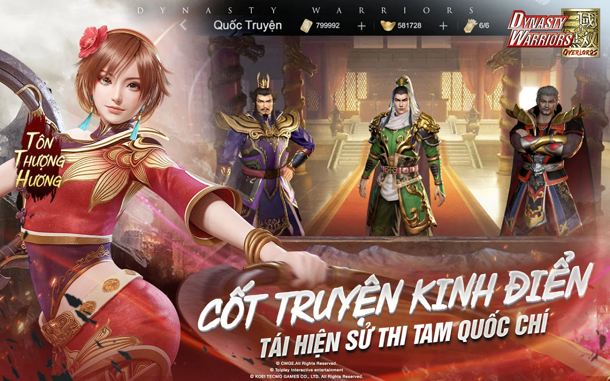 Giftcode Dynasty Warriors: Overlords mới nhất và cách nhập (Cập nhật liên tục)