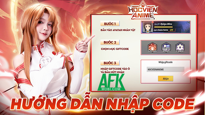 Tổng hợp gift code game Học Viện Anime mới nhất trong tháng
