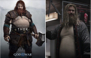 Chết cười với loạt ảnh chế tạo hình mới của Thor trong God of War: Ragnarok, 