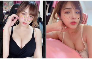 Liên tục thay đồ lả lơi vòng một trên sóng, nữ streamer bất ngờ 