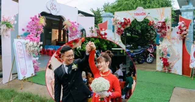 Yêu cô hàng xóm bên kia bức tường rào, chú rể Đồng Nai chỉ mất 30 giây rước dâu