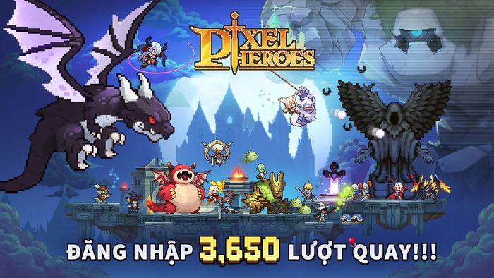 Anh Hùng Pixel tựa game nhập vai nhàn phong cách pixel cổ điển sắp phát hành tại Việt Nam