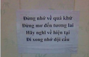 Khách đi WC xong không dội nước, chủ quán net lẳng lặng dán lên tường bài thơ khiến tất cả phải răm rắp nghe theo