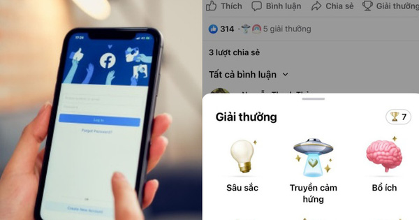 Facebook có tính năng trao 