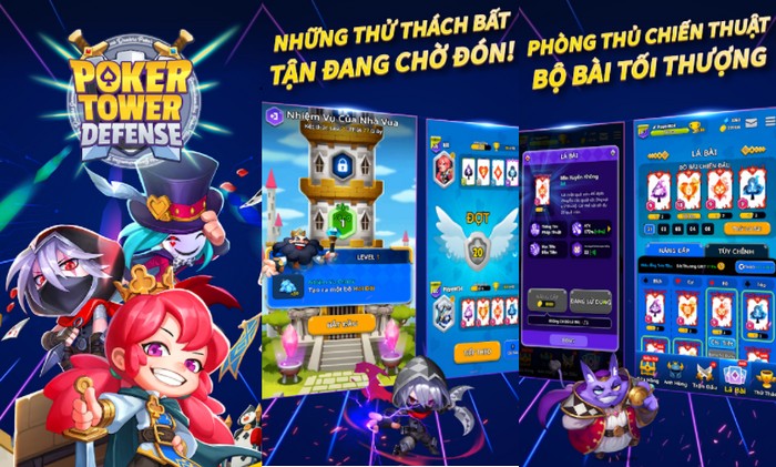 Poker Tower Defense – Đánh giá nhanh tựa game Mobile phòng thủ tháp kết hợp Poker cổ điển mới ra mắt tại Việt Nam.