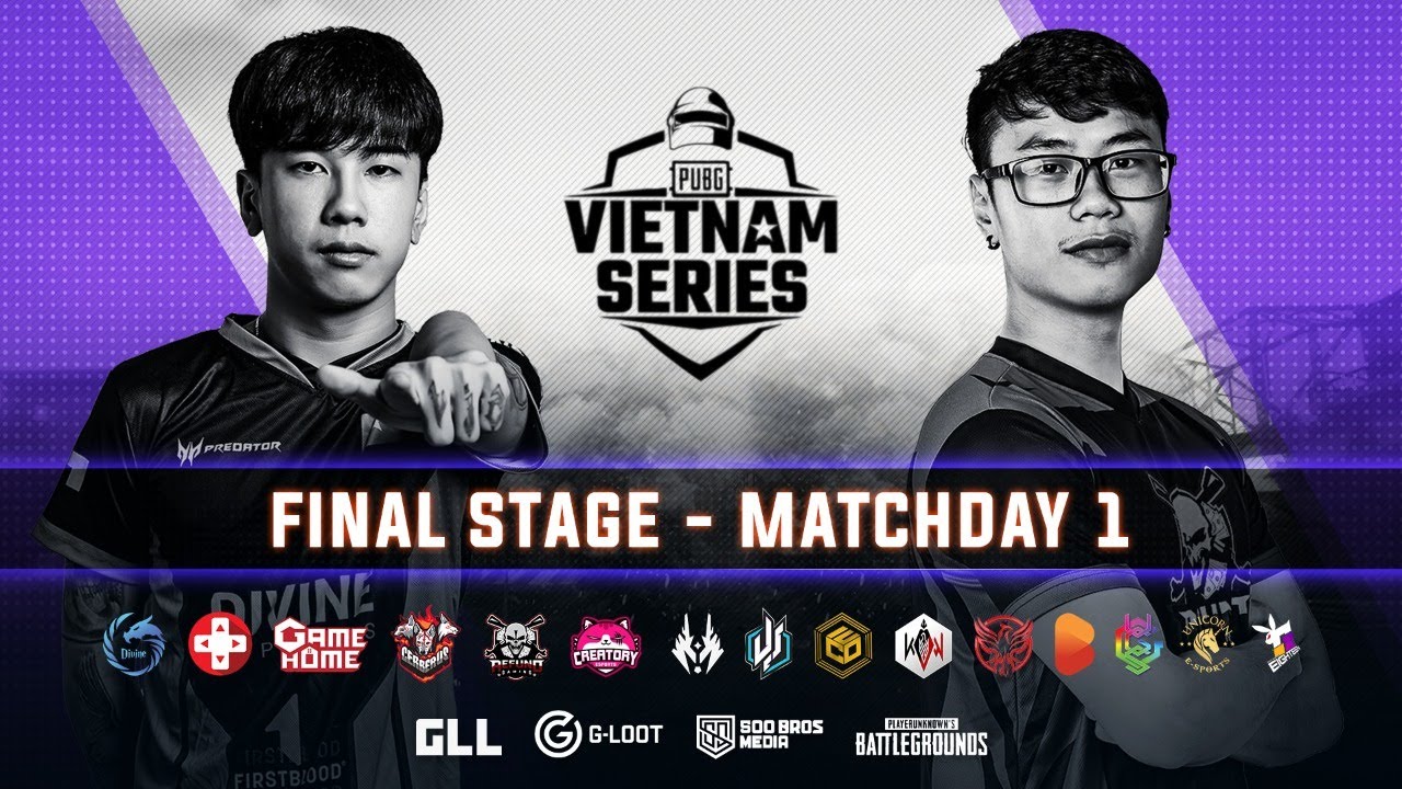 Trực tiếp PUBG Vietnam Series Spring 2020 vòng chung kết ngày 1