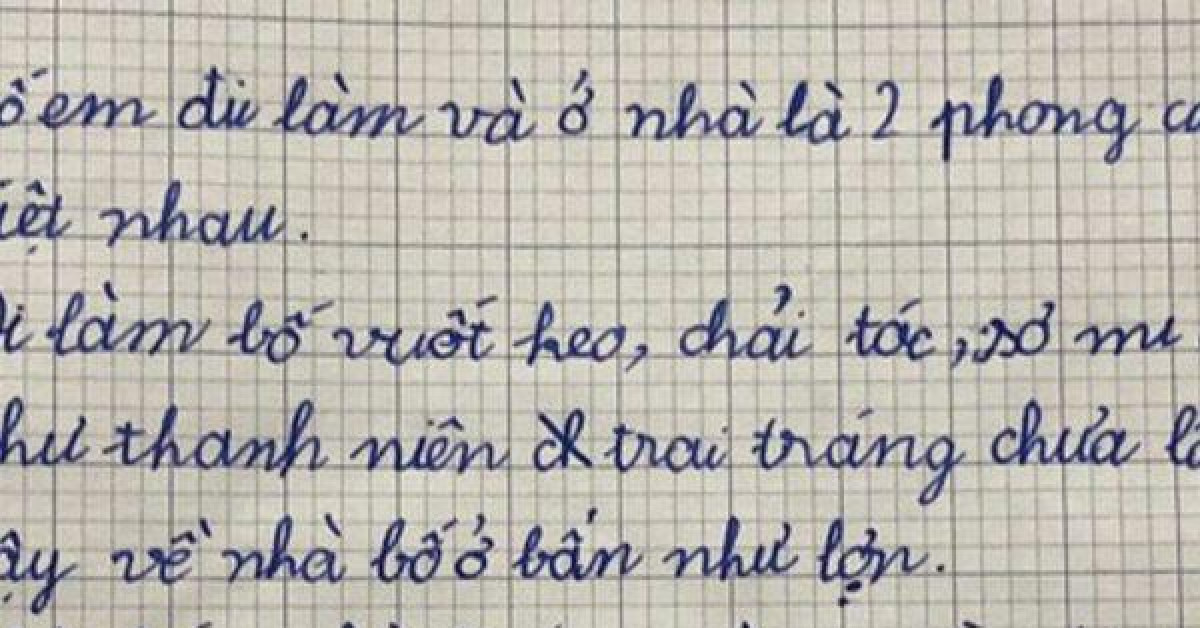 Bé trai tiểu học bóc phốt bố không thương tiếc ai đọc xong cũng phải bật cười