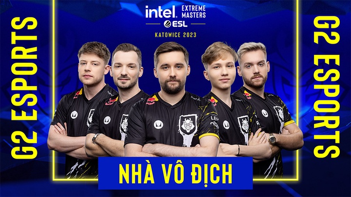 G2 Esports vô địch IEM Katowice 2023 CSGO, phá vỡ kỷ lục của NAVI