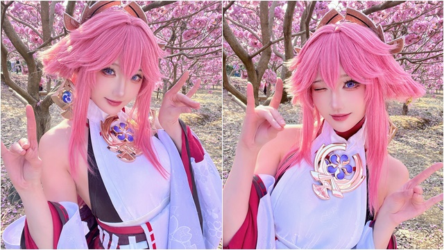 Cùng ngắm màn cosplay Yae Miko trong Genshin Impact