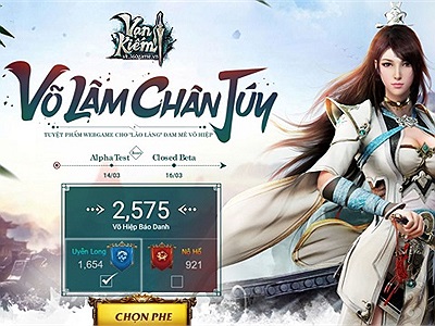 Vạn Kiếm - Webgame nhập vai võ hiệp sẽ mở Alpha test vào ngày mai 14/03