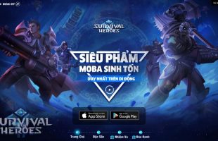 Survival Heroes lộ Landing – Đếm ngược chờ “ông hoàng của làng MOBA Sinh Tồn”