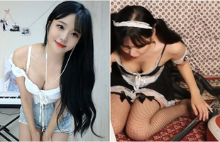 Mặc trang phục hầu gái rồi ngã ngồi trên sóng, nữ streamer xinh đẹp khiến fan bỏng mắt vì 