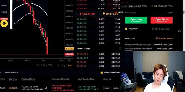 Tự hào về khả năng tiên đoán giá trị đồng Bitcoin, nam streamer mạnh tay 'bắt đáy' và cái kết 'bay hơi' 15 triệu USD trong 1 buổi tối